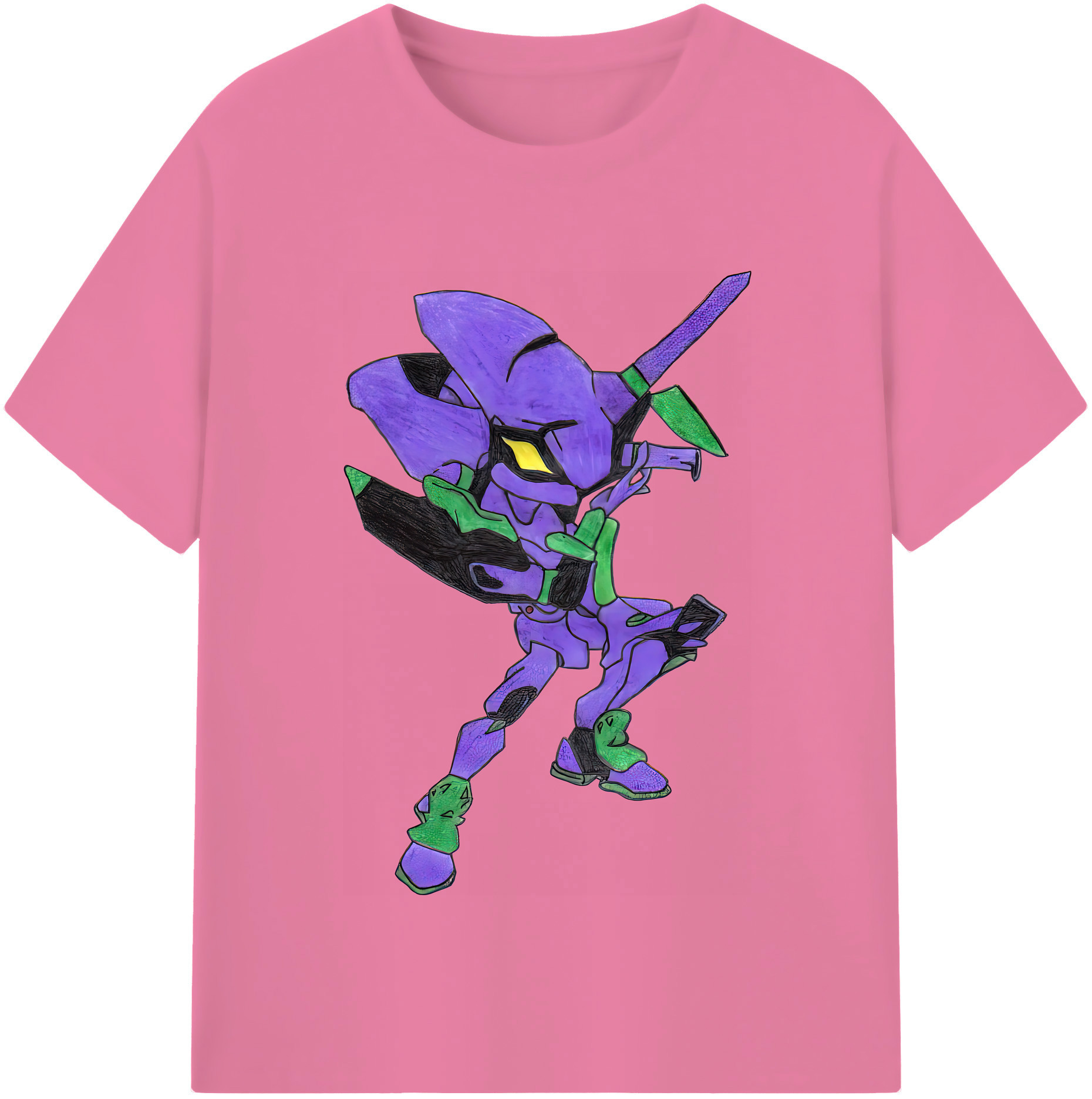 （画像用） EVA 新世紀エヴァンゲリオン 綿100％半袖Tシャツ（フロントプリント）